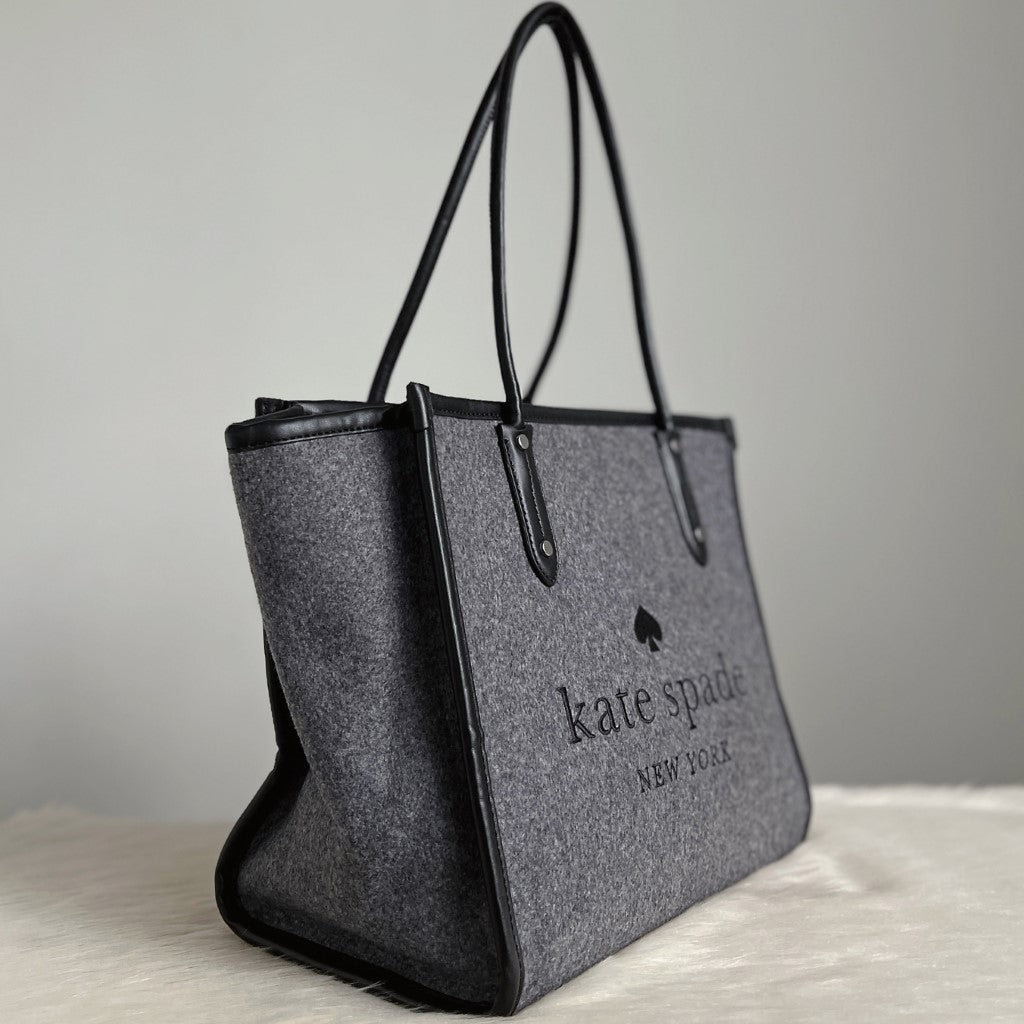 Kate Spade Two Tone Carryall Shopper Shoulder Bag Like New