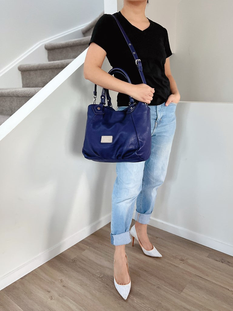 Marc Jacobs Volet Leather Front Logo 2 Way Shoulder Bag Excellent