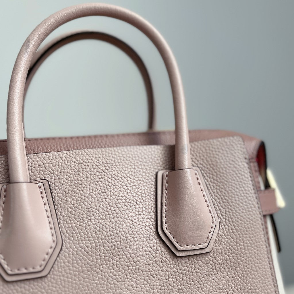 Michael Kors Tri-Tone Leather Triple Compartment Career 2 Way Shoulder Bag