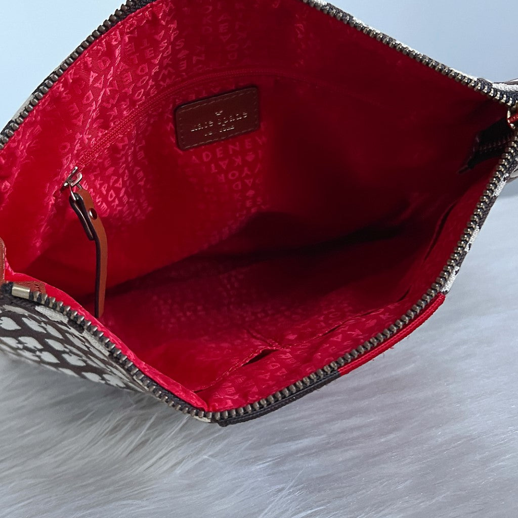 Kate Spade Caramel Leather Colour Block Messenger Crossbody Shoulder Bag Excellent