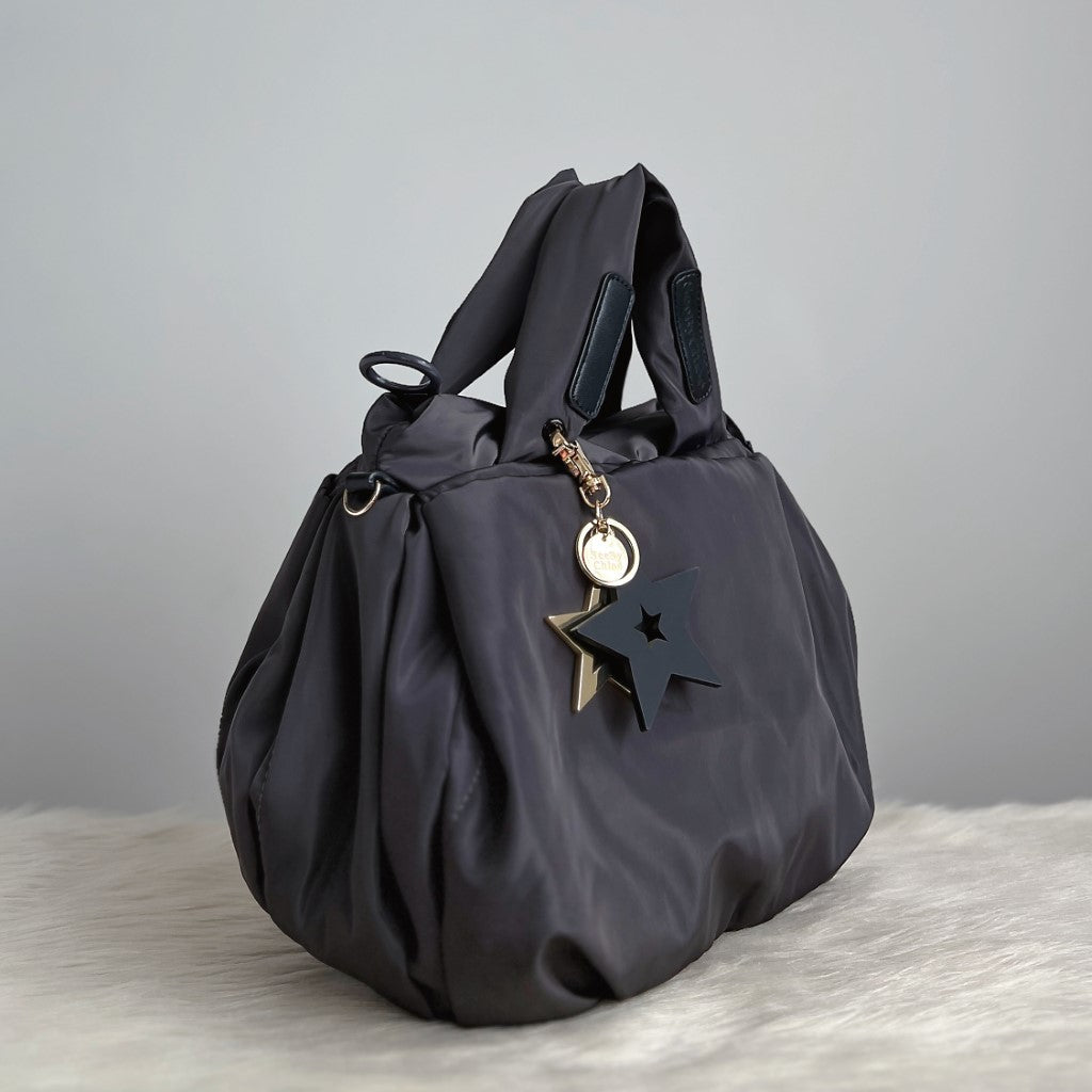 See by Chloe Dark Grey Joy Rider Star Charm 2 Way Shoulder Bag Like New