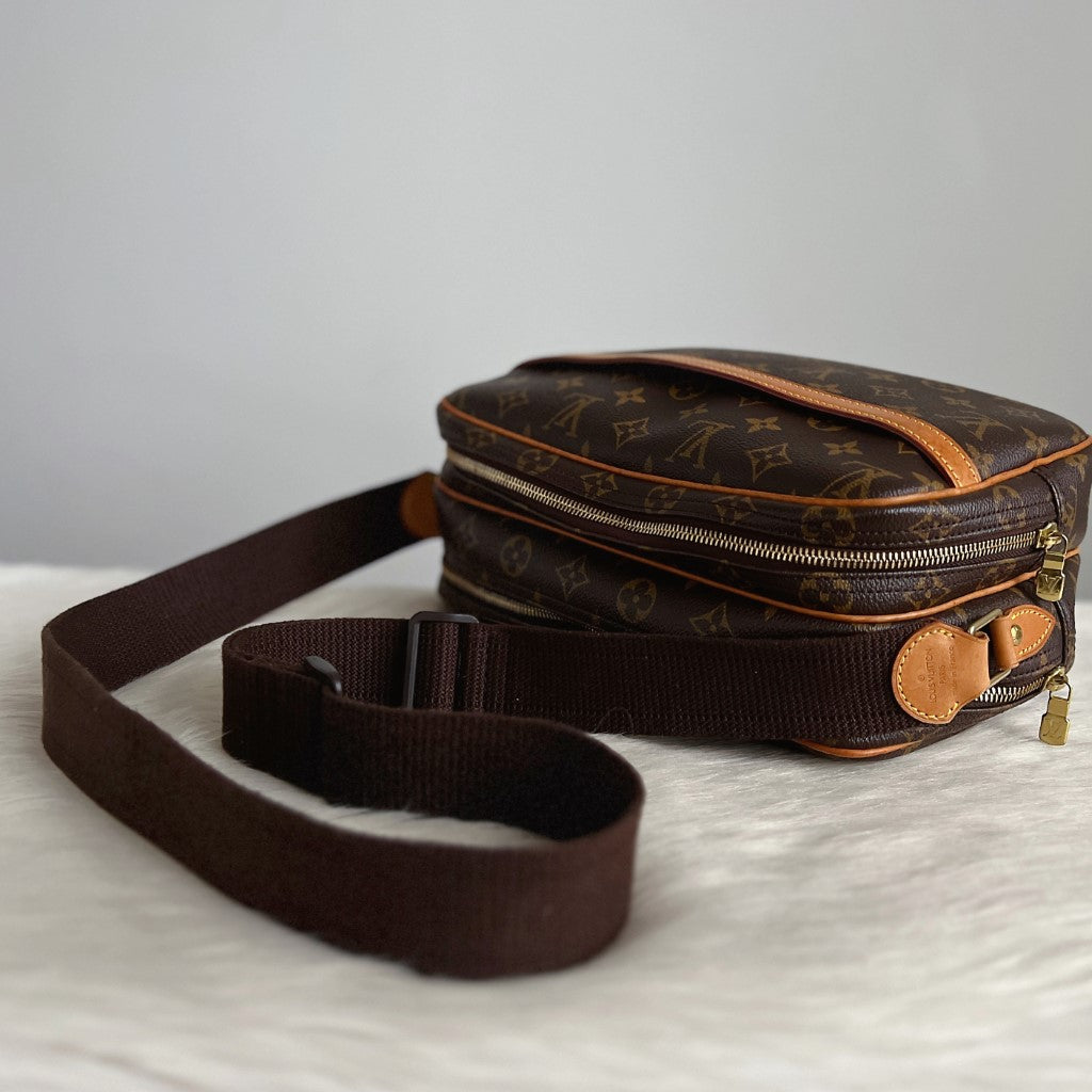 Louis Vuitton Signature Monogram Reporter PM Shoulder Bag