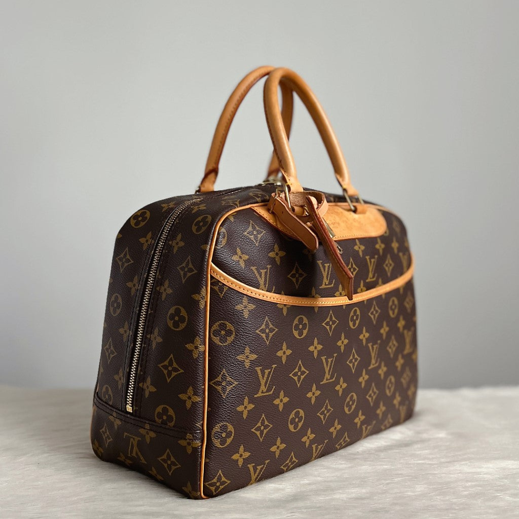 Louis Vuitton Signature Monogram Deauville Tote Full Set