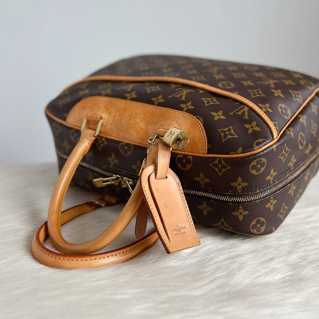 Louis Vuitton Signature Monogram Deauville Tote Full Set