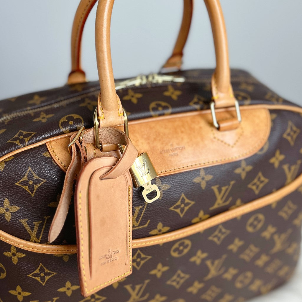 Louis Vuitton Signature Monogram Deauville Tote Full Set