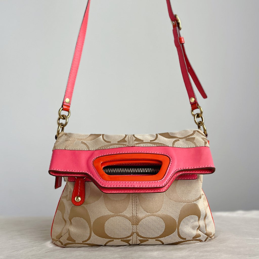 Coach two tone bag sale