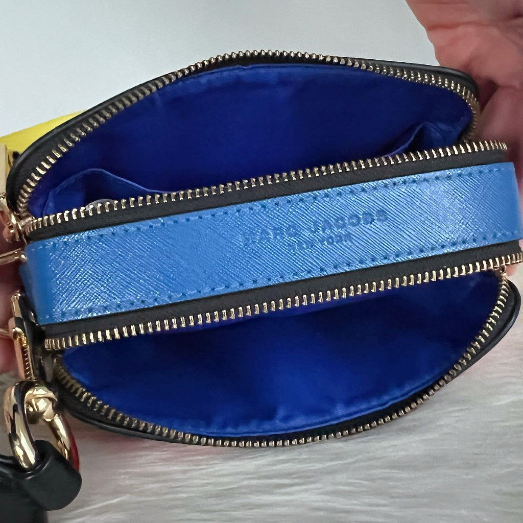 Marc Jacobs Tri-Tone Leather Camera Crossbody Shoulder Bag Like New