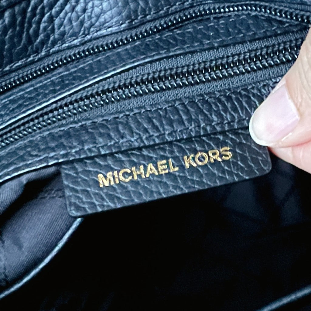 Michael Kors Two Tone Leather Front Pocket Career Shoulder Bag Like New