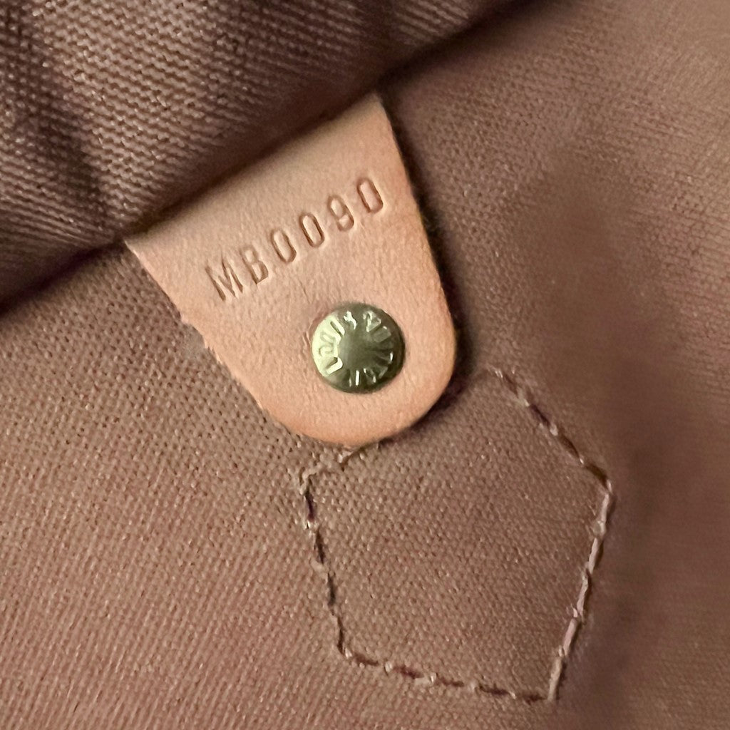 Louis Vuitton Signature Monogram Speedy 35 Bag + Lock & Keys