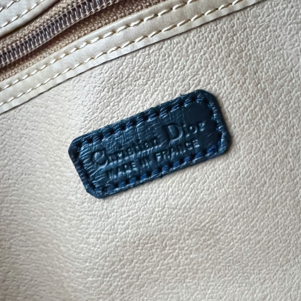Christian Dior Signature D Monogram Ring Detail Carryall Travel Bag