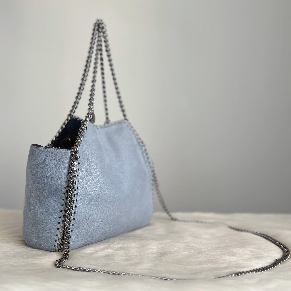 Stella Mccartney Two Tone Signature Falabella Shoulder Bag + Pouch