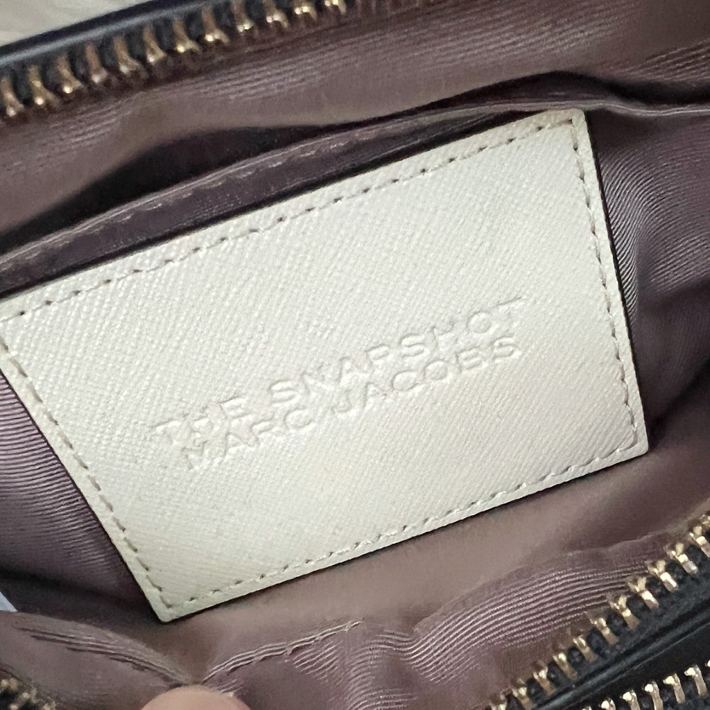Marc Jacobs Two Tone Leather Camera Crossbody Shoulder Bag
