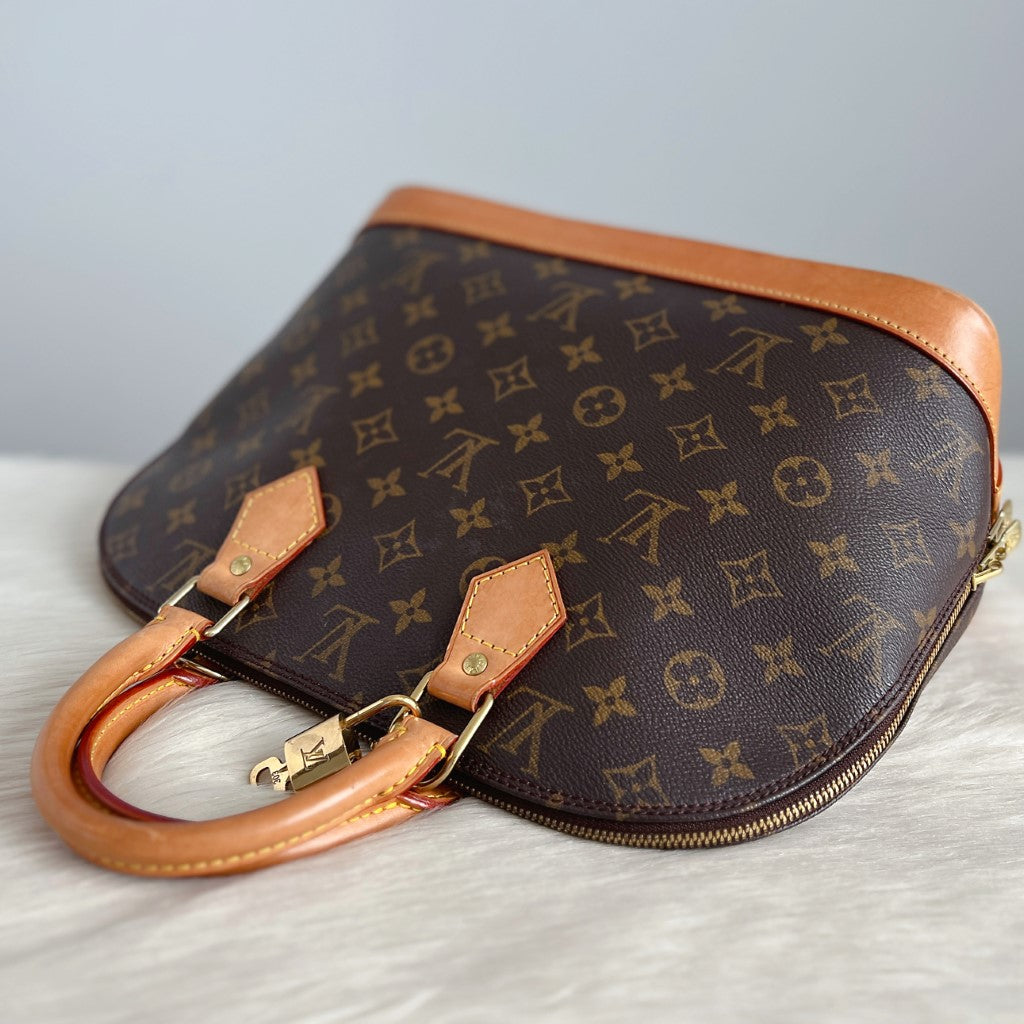 Louis Vuitton Signature Monogram Alma Tote + Lock & Key