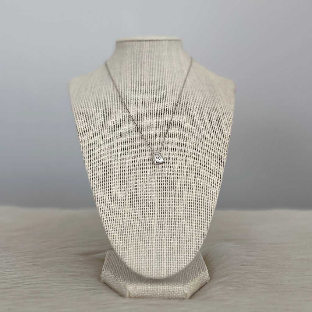 Tiffany & Co 925 Silver Solid Small Loving Heart Necklace Excellent