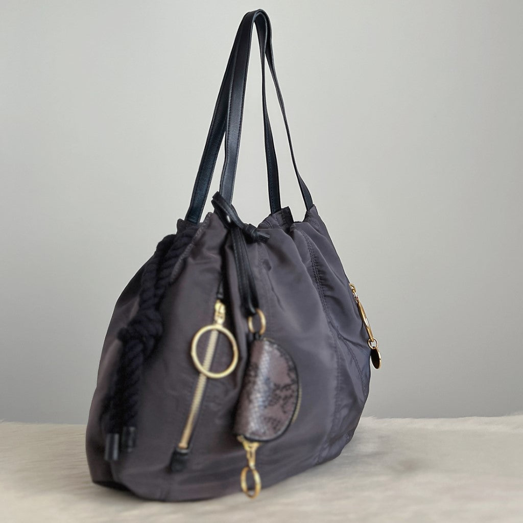 See by Chloe Two Tone Front Zip Detail 2 Way Shoulder Bag + Coin Purse Excellent