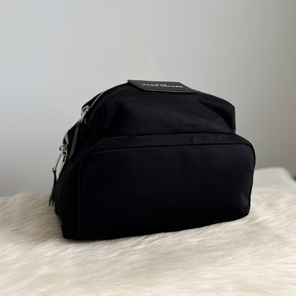 Marc Jacobs Black Nylon Front Detail Backpack Excellent
