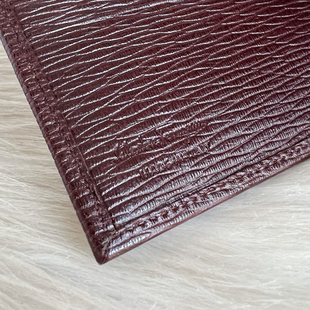 Salvatore Ferragamo Brown Leather Coin Compartment Fold Unisex Wallet Like New