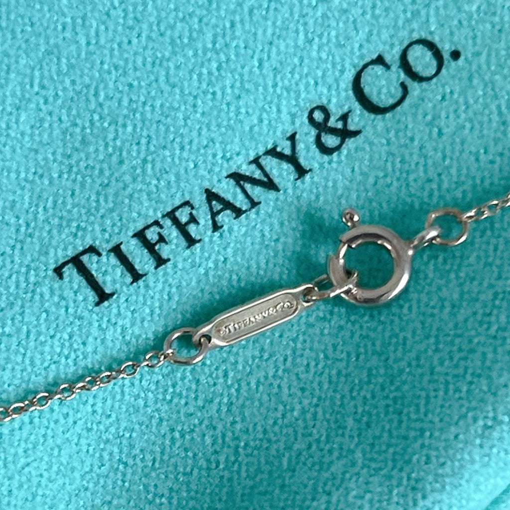 Tiffany & Co. Knotted Bow Petite Silver Necklace Excellent
