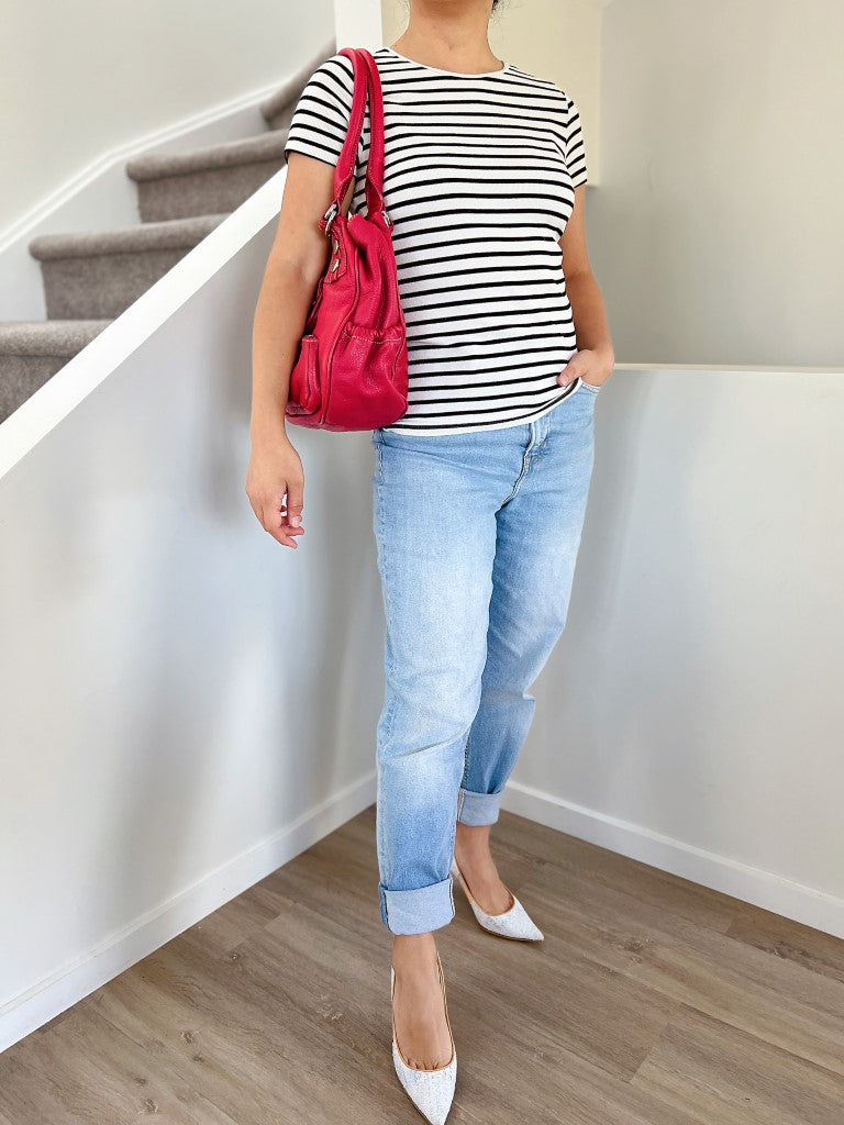 Marc Jacobs Fuchsia Leather Front Pocket Shoulder Bag