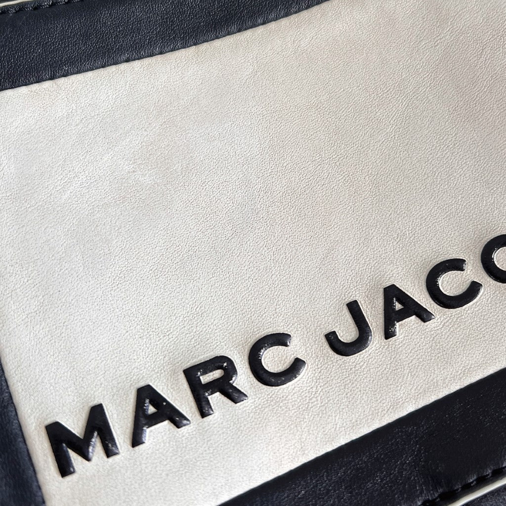 Marc Jacobs Two Tone Leather Double Compartment 2 Way Shoulder Bag