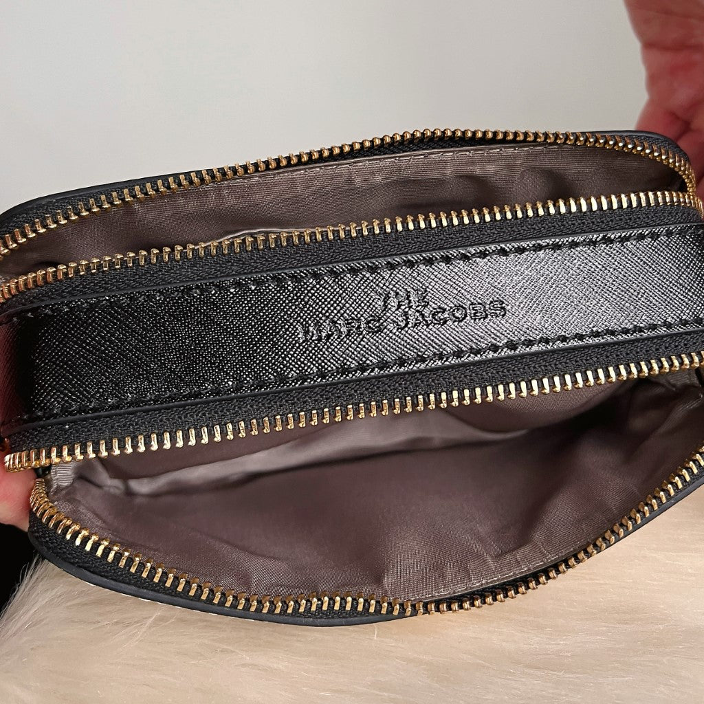 Marc Jacobs Two Tone Leather Camera Crossbody Shoulder Bag Excellent