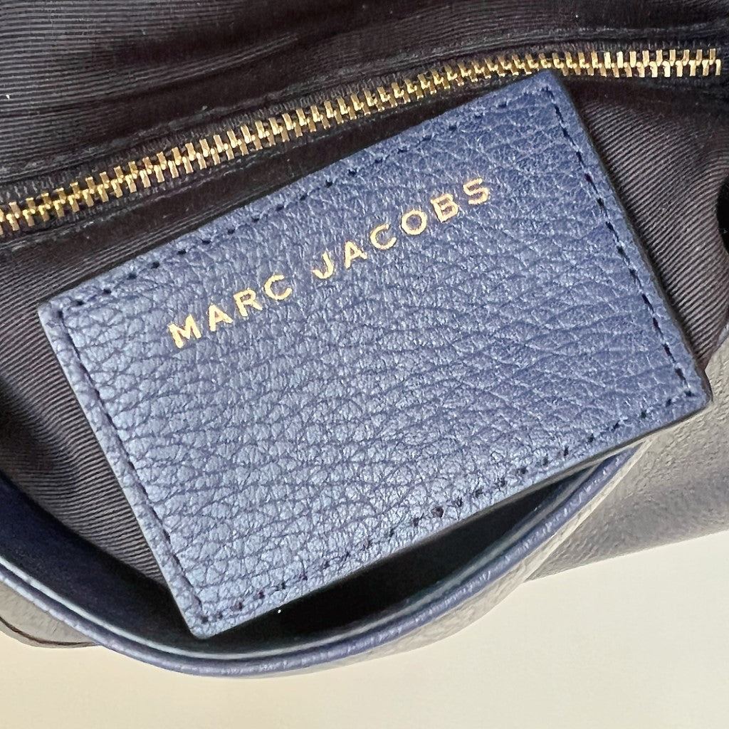 Marc Jacobs Navy Leather Chunky Charm Crossbody Shoulder Bag Excellent