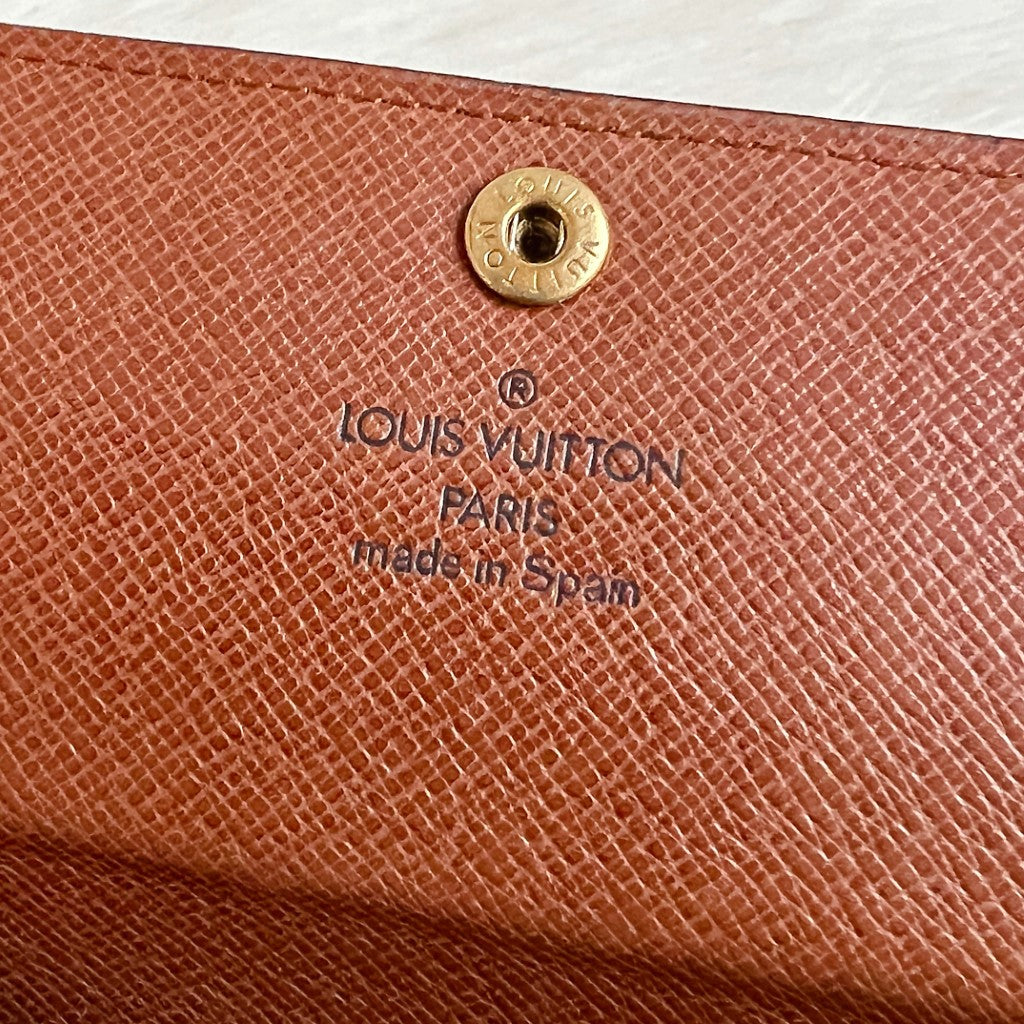 Louis Vuitton Monogram Multi-Compartment Card Holder Wallet Excellent