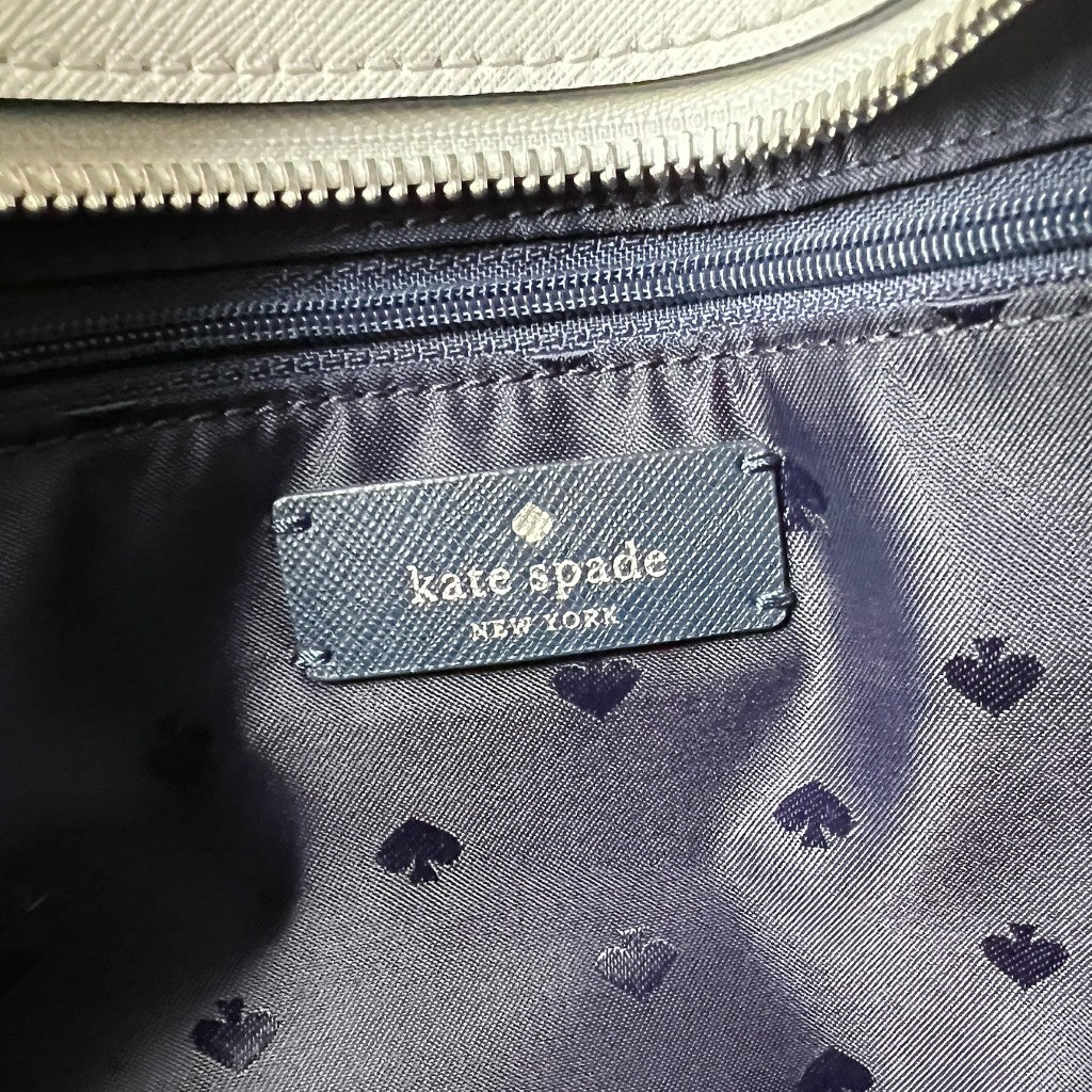 Kate Spade Two Tone Leather Denim Patchwork 2 Way Shoulder Bag Like New