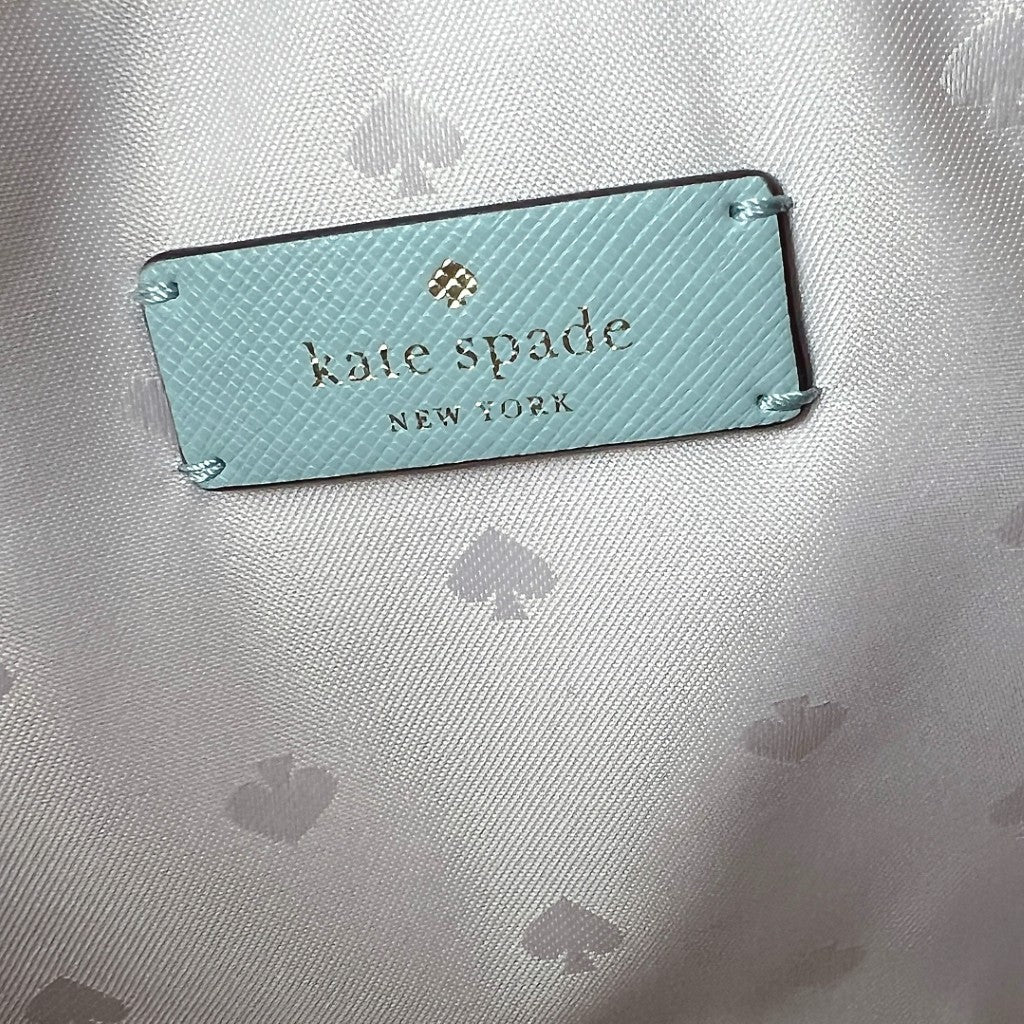 Kate Spade Mint Leather Front Logo Boston 2 Way Shoulder Bag Like New