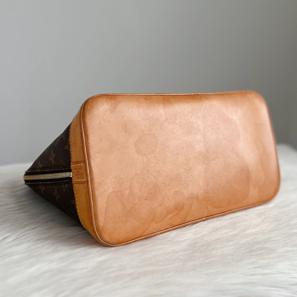 Louis Vuitton Signature Monogram Alma Tote + Lock & Key