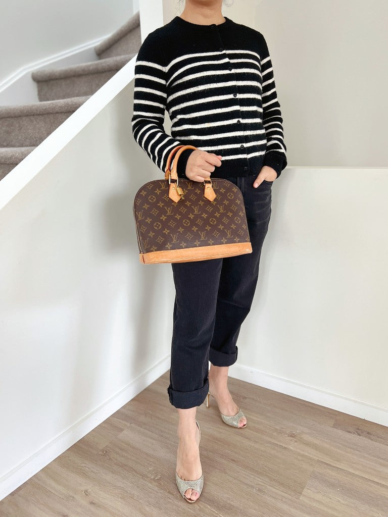Louis Vuitton Signature Monogram Alma Tote + Lock & Key