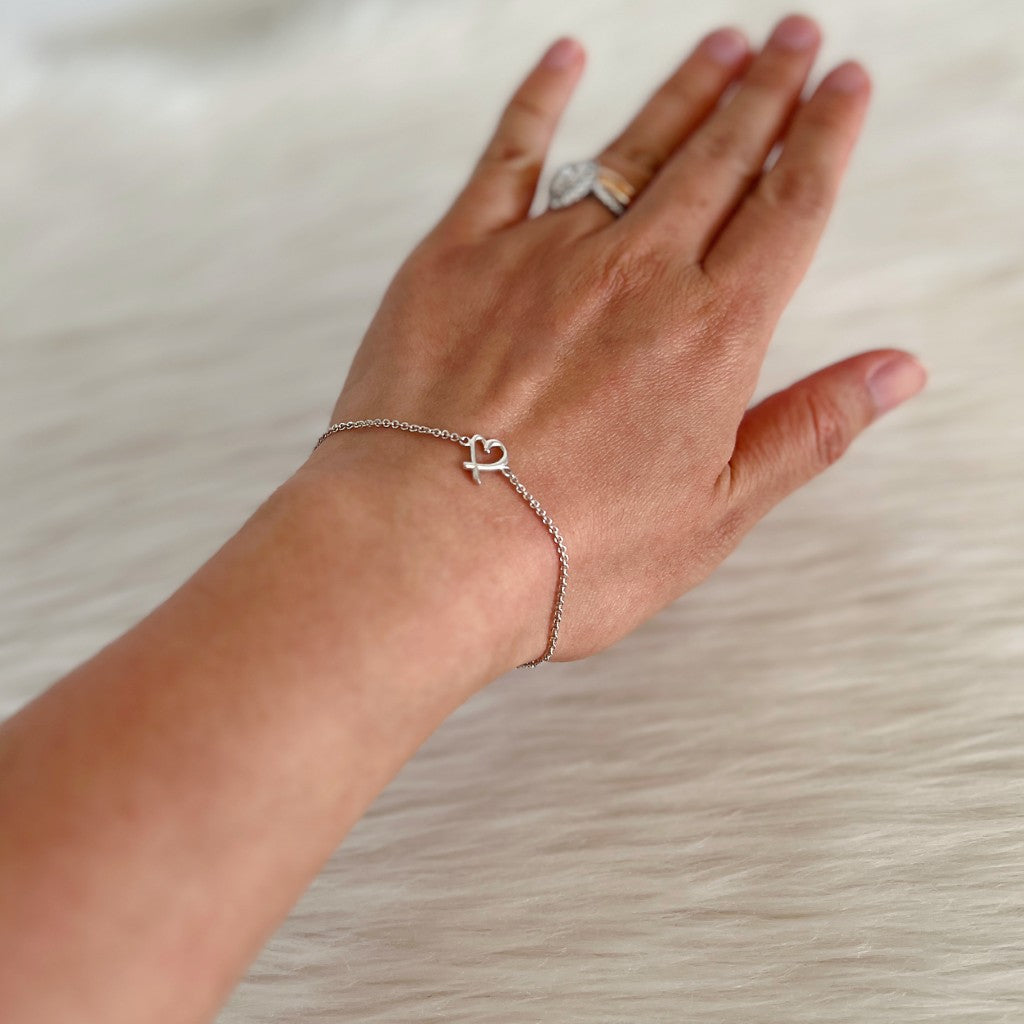 Tiffany & Co. Open Heart 925 Silver Bracelet Excellent