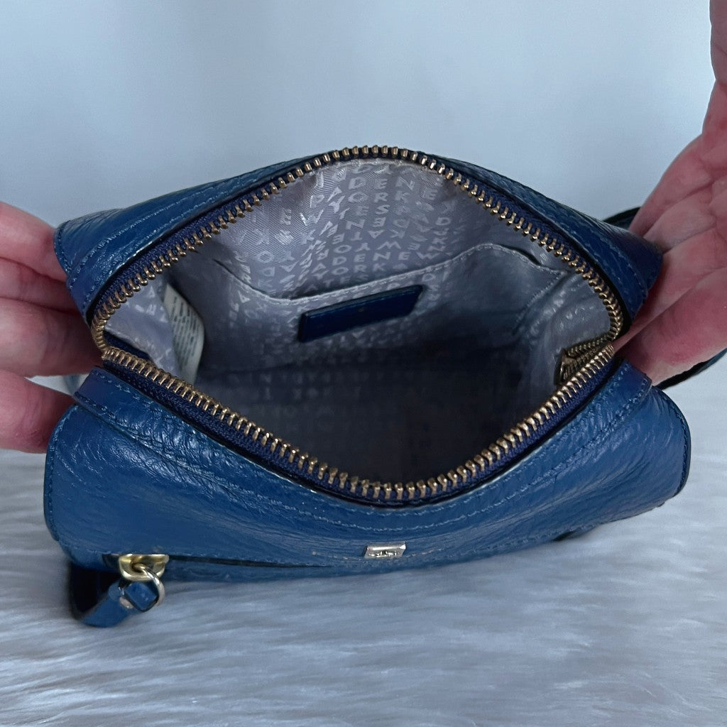 Kate Spade Navy Leather Front Detail Shoulder Bag Like New