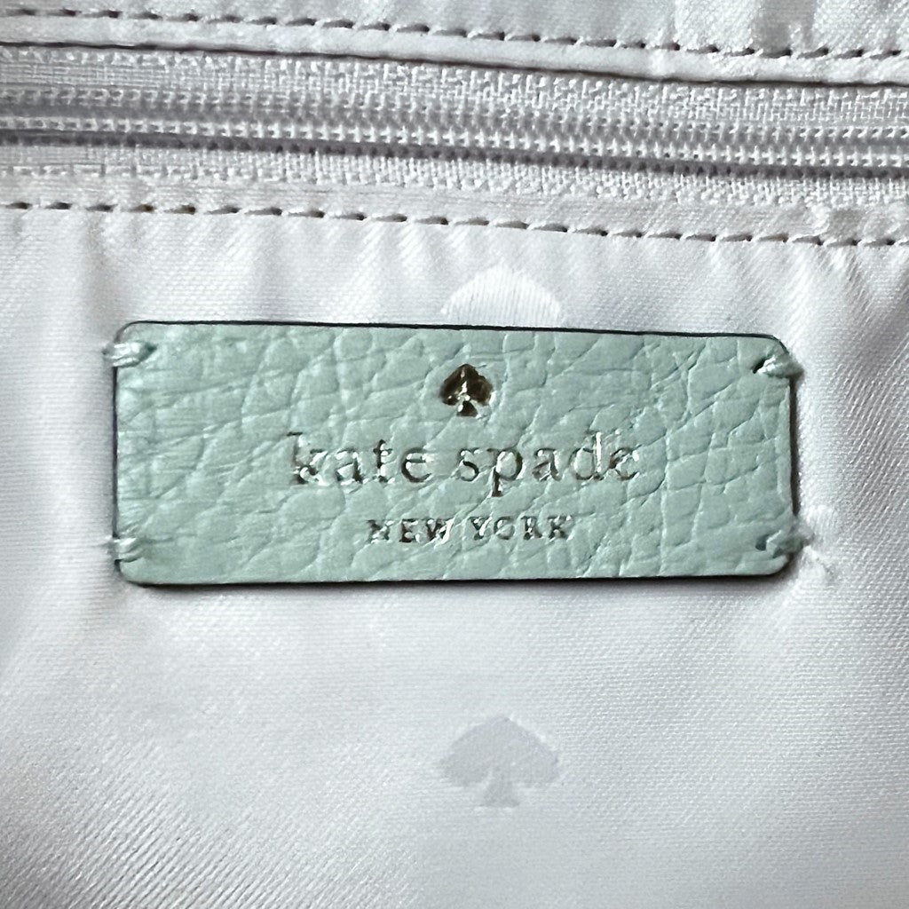 Kate Spade Mint Leather Triple Compartment 2 Way Shoulder Bag Like New