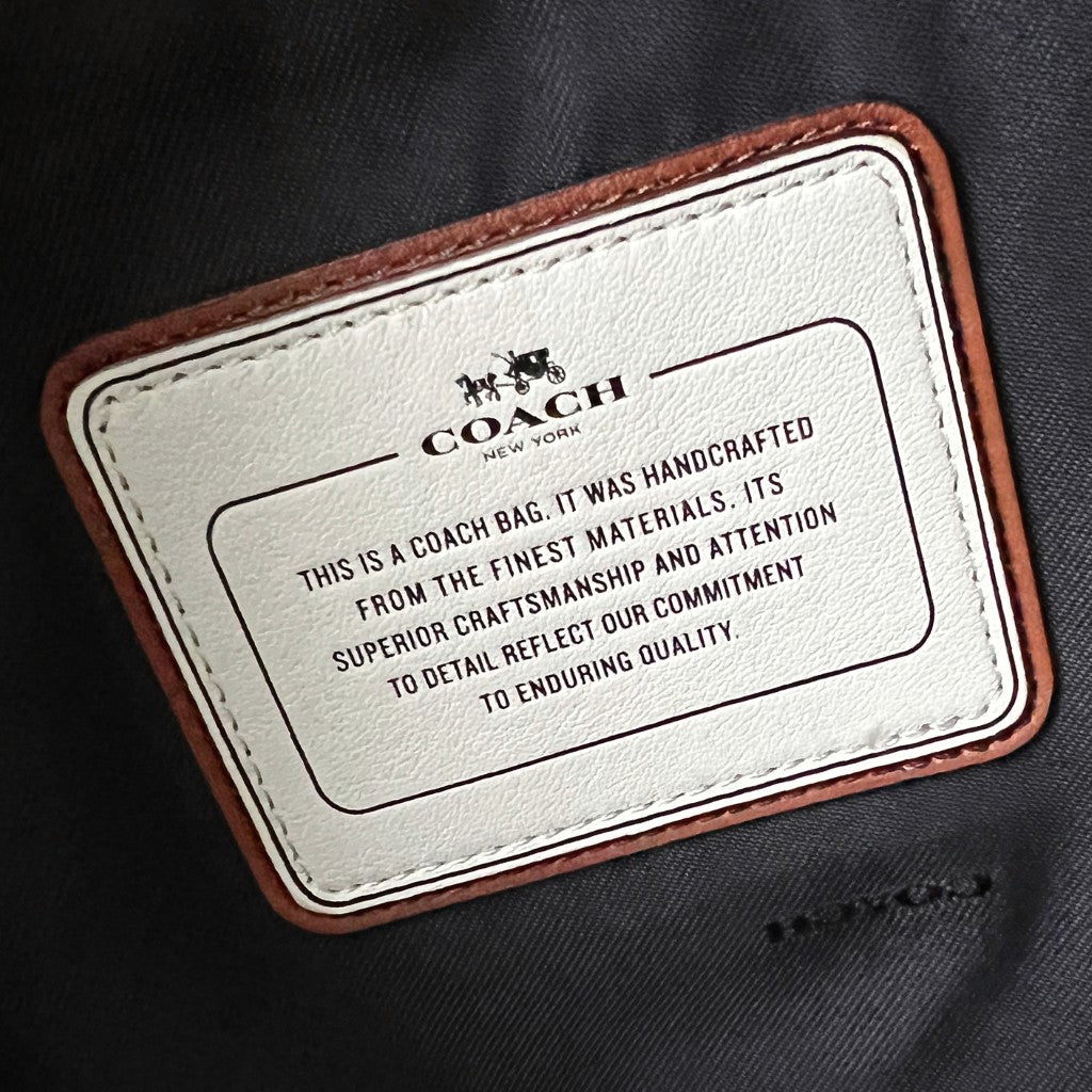 Coach Camo Print Front Logo Unisex Large Backpack