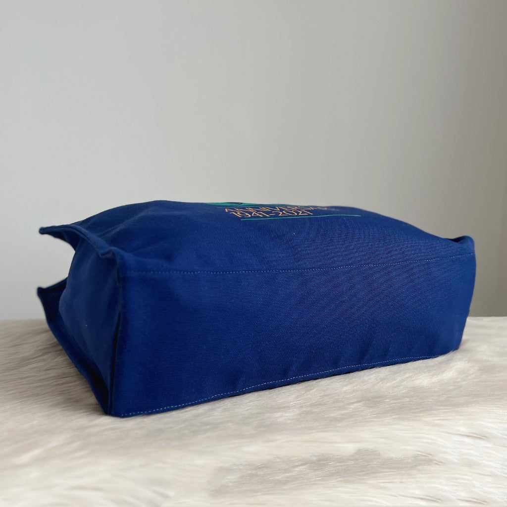 Coach Blue Anniversary Limited Edition Large Shoulder Bag Like New