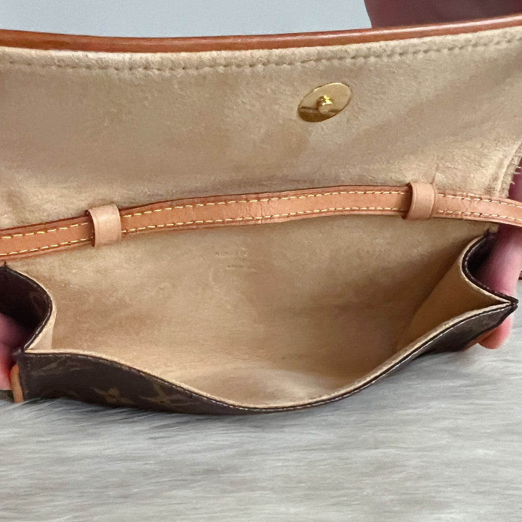 Louis Vuitton Signature Monogram Pochette Twin PM Mini Shoulder Bag