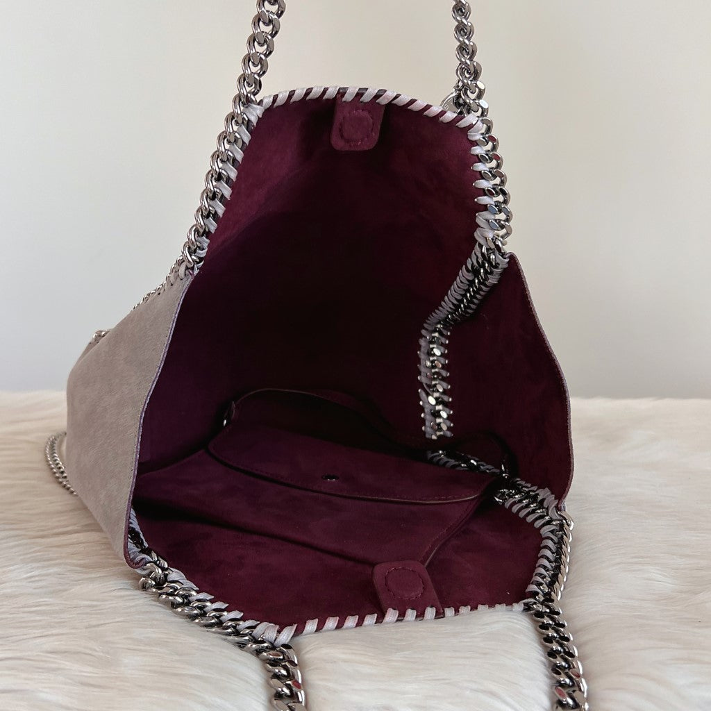 Stella Mccartney Two Tone Signature Falabella Shoulder Bag + Pouch Excellent