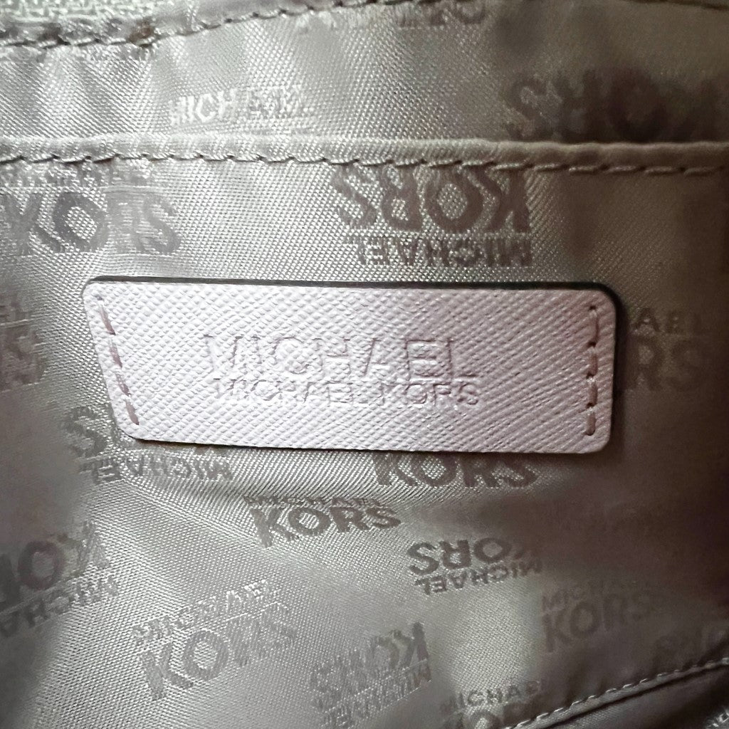 Michael Kors Pink Saffiano Leather Triple Compartment 2 Way Shoulder Bag Excellent