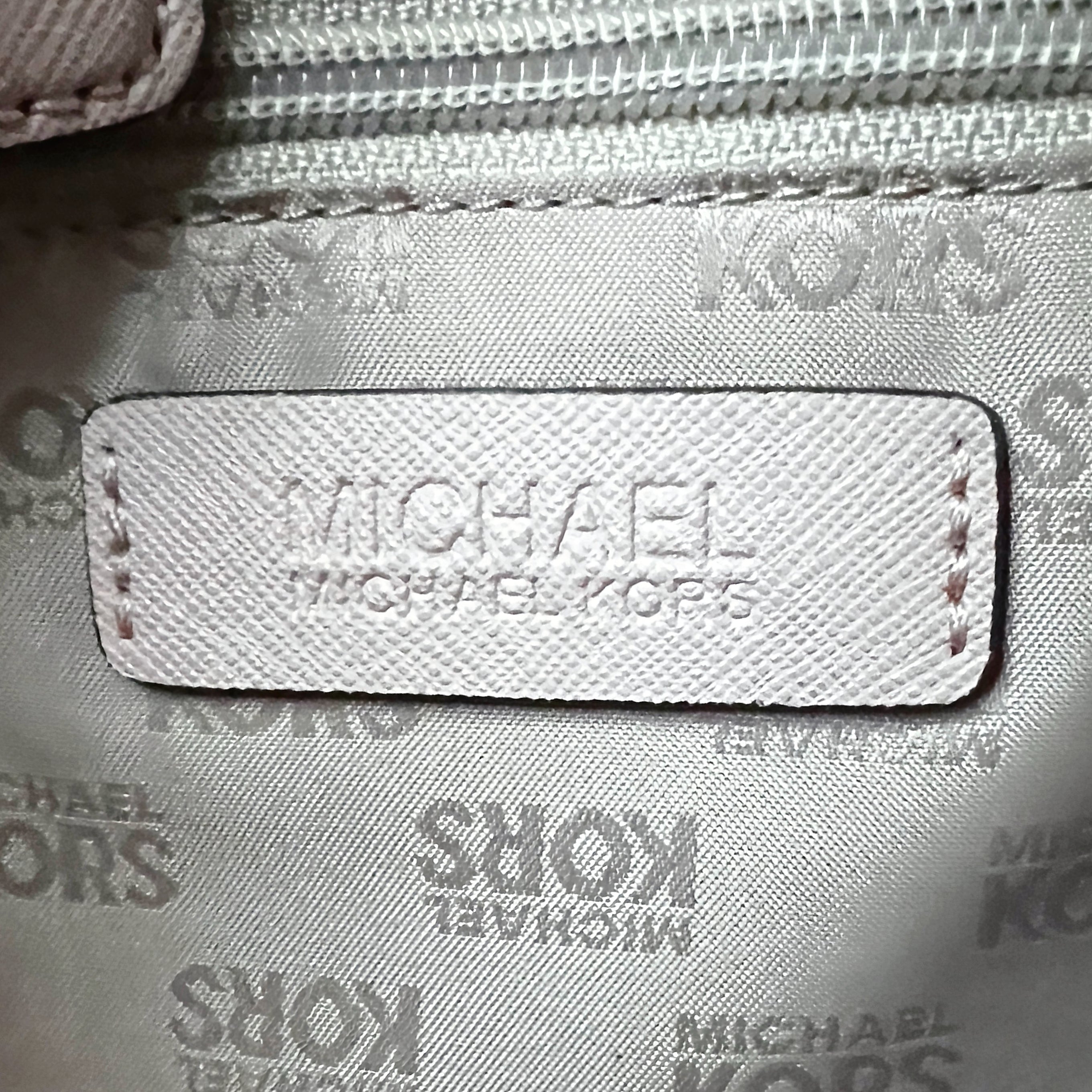 Michael Kors Pink Leather Studded Detail 2 Way Shoulder Bag Excellent