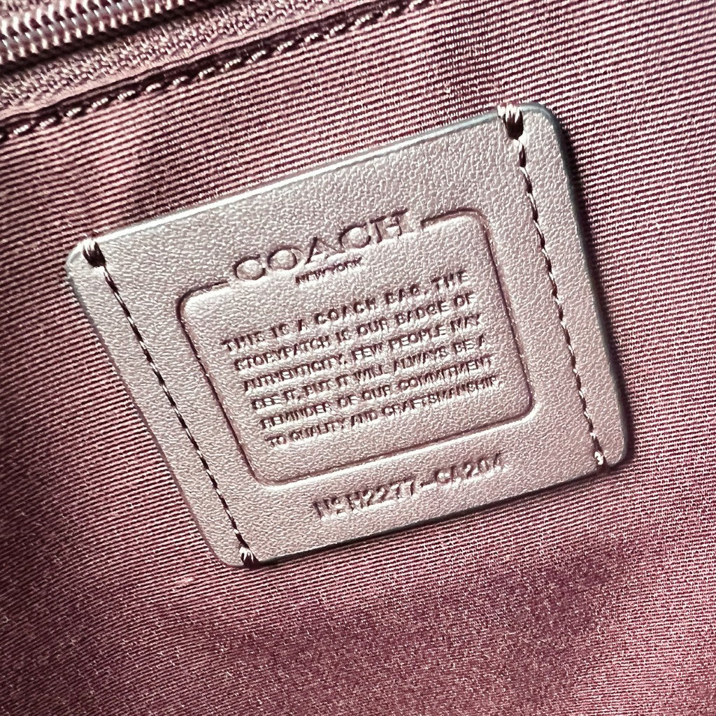 Coach Black Patchwork Stripe Detail Oversized Weekend 2 Way Shoulder Bag Like New