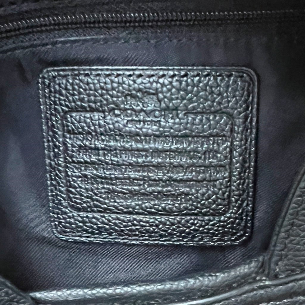 Coach Black Leather Triple Compartment Shoulder Bag Like New