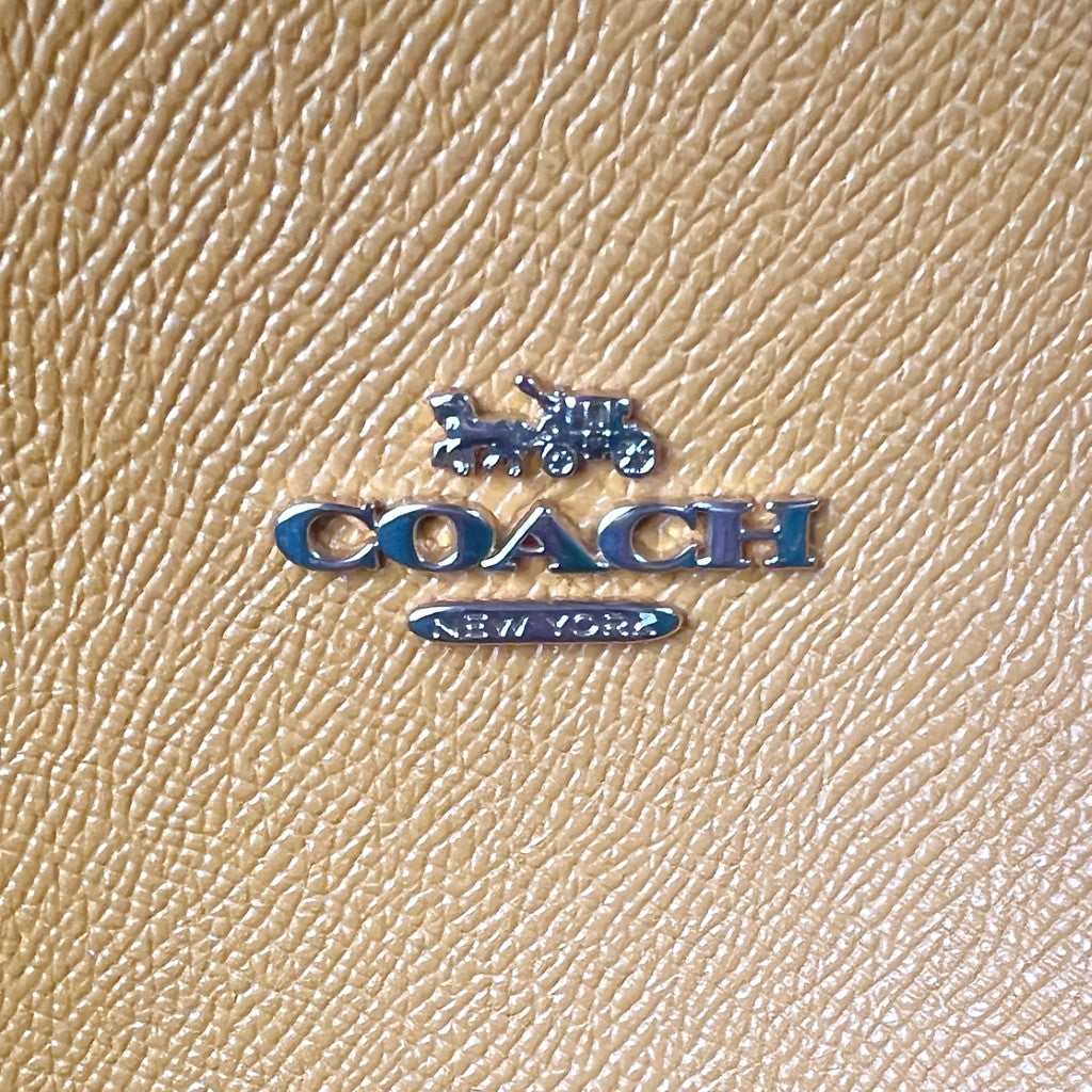 Coach Red Leather Triple Compartment Large Shoulder Bag Like New