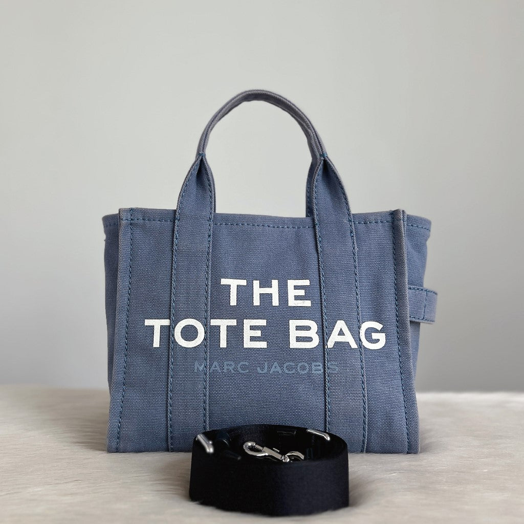 Marc Jacobs Denim Book Tote 2 Way Shoulder Bag