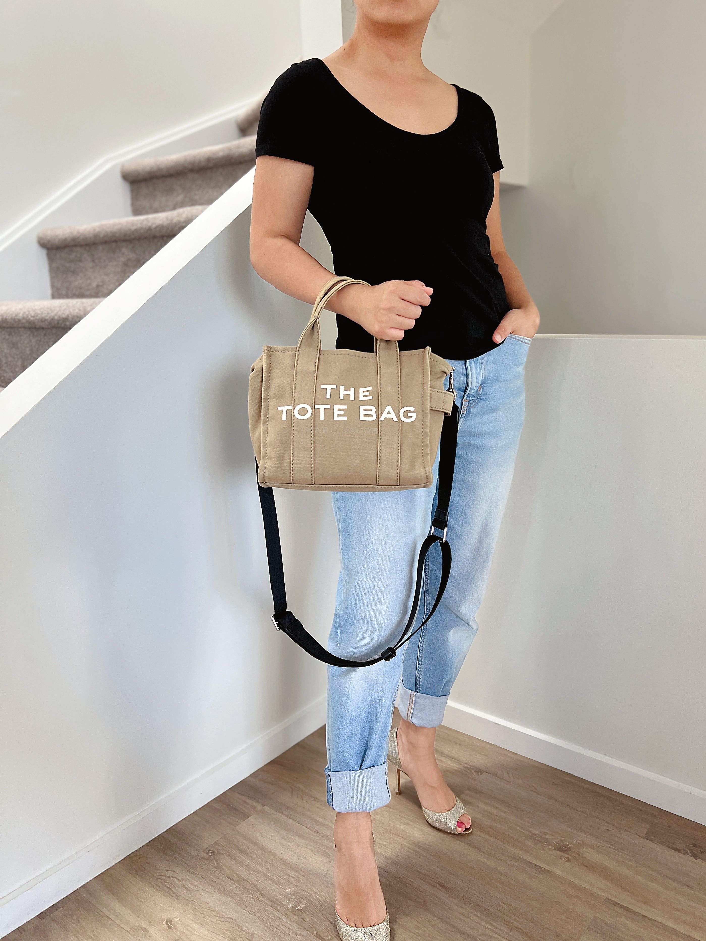 Marc Jacobs Olive Book Tote 2 Way Shoulder Bag
