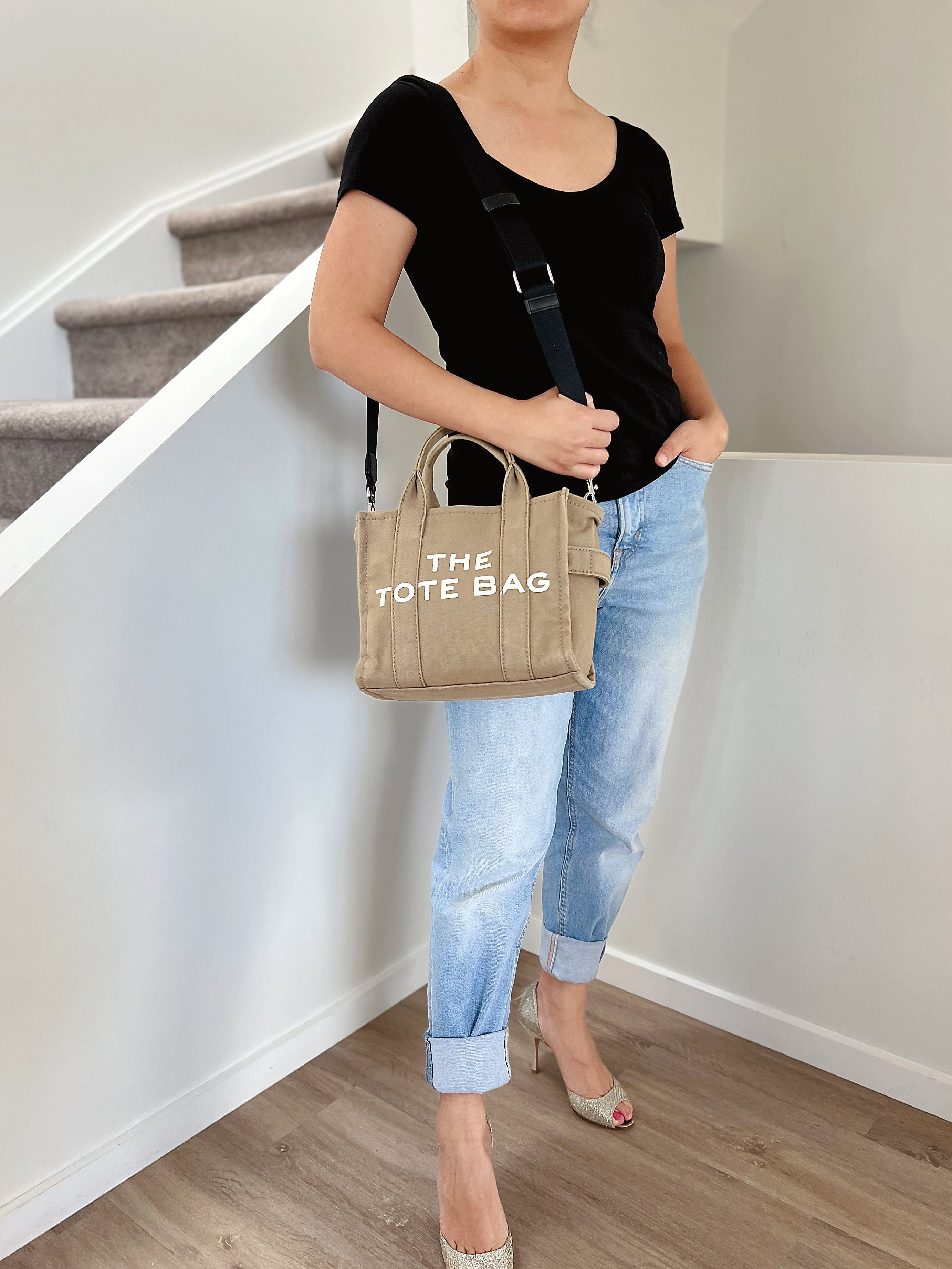 Marc Jacobs Olive Book Tote 2 Way Shoulder Bag