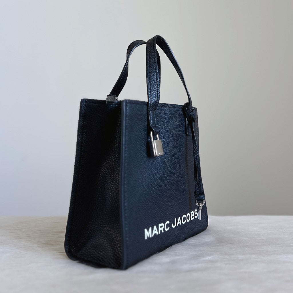Marc Jacobs Black Leather Triple Compartment 2 Way Shoulder Bag Excellent