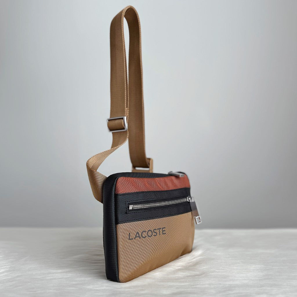 Lacoste Colour Block Front Detail Unisex Backpack Like New