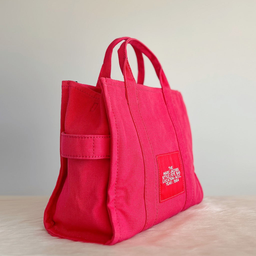 Marc Jacobs Pink Book Tote 2 Way Shoulder Bag Excellent