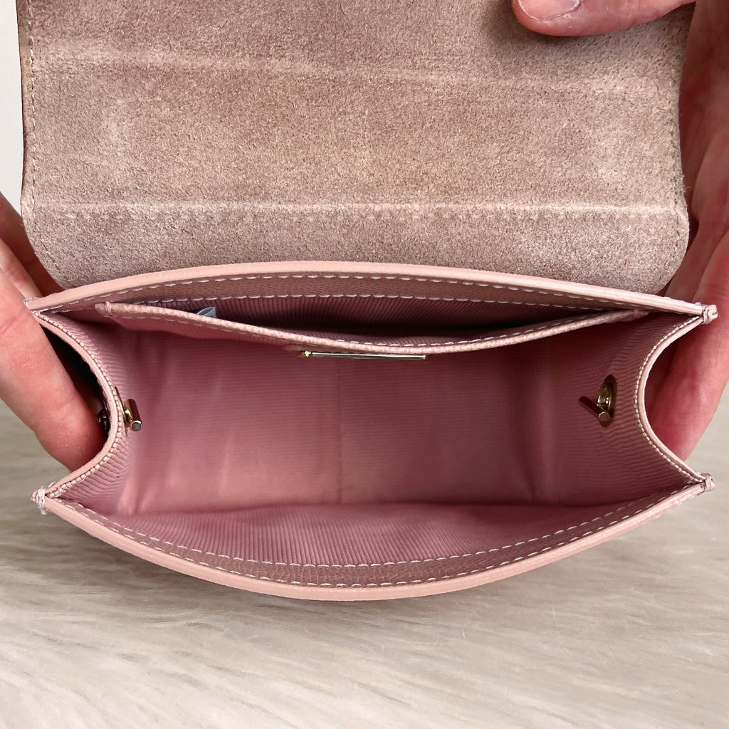 Furla Pink Leather Metropolis Small Crossbody Shoulder Bag Excellent